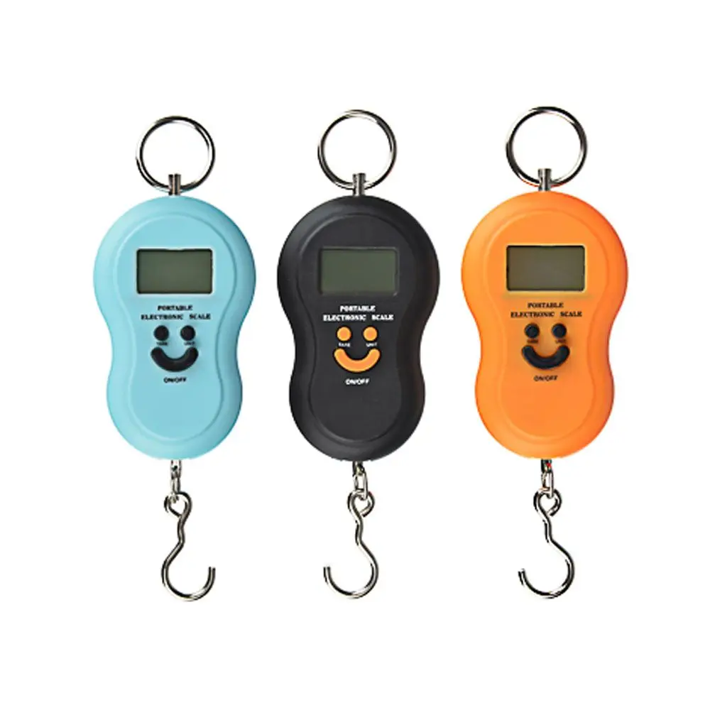 Безмен весы портативные с нагрузкой до 50 кг со светящимся жк дисплеем