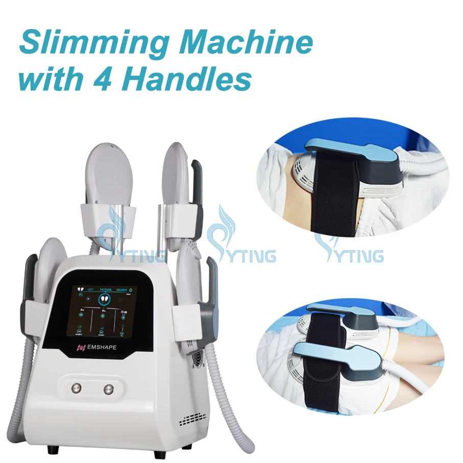 

EMSlim Body Sculpt Machine with 4 Handles Loss Weight Fat Reduction Butt Lifting Muscle Stimulation Home Beauty Equipment