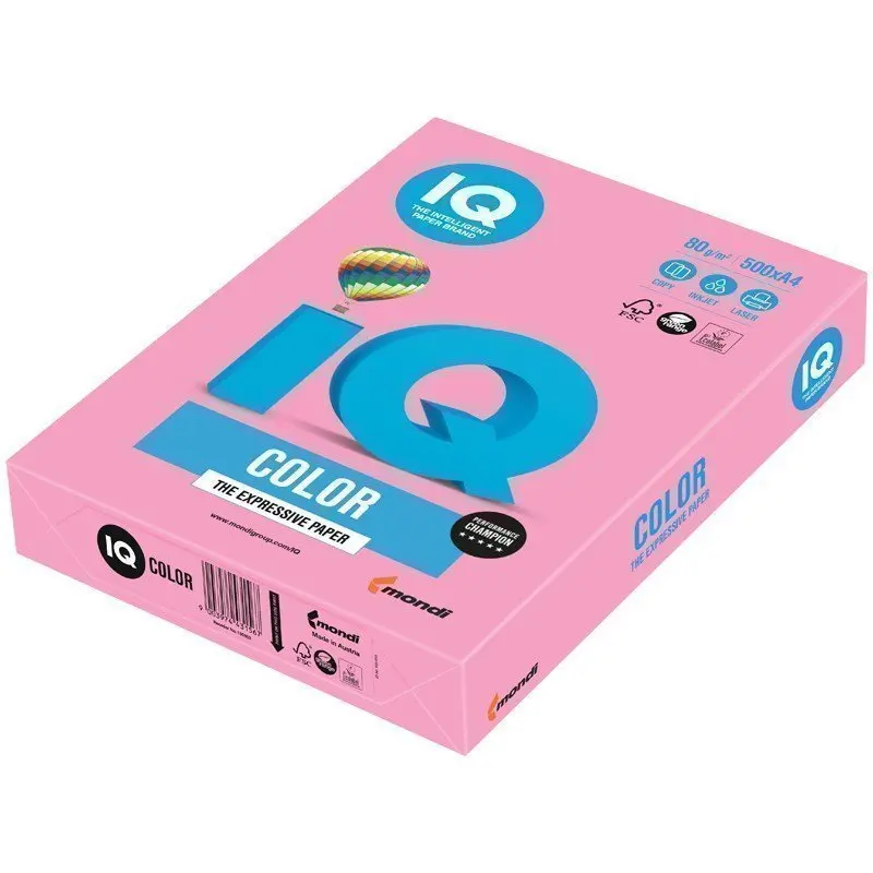 Mondi Бумага IQ &quotColor pale" А4 80г/м2 500л. (розовый) PI25 |