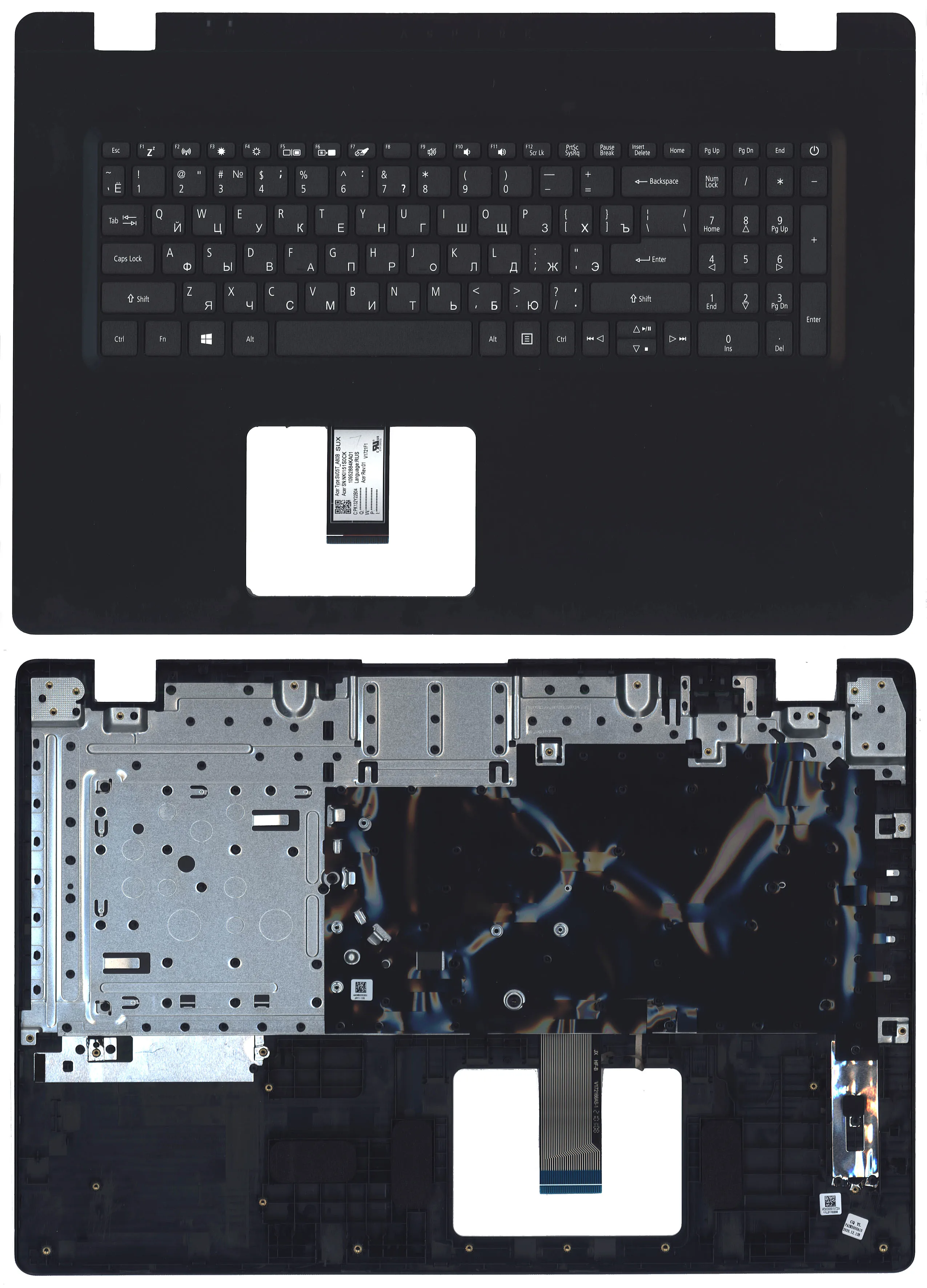 Клавиатура для Acer Aspire 3 A317-51G топкейс Клавиатура для Acer Aspire 3 A317-51G топкейс