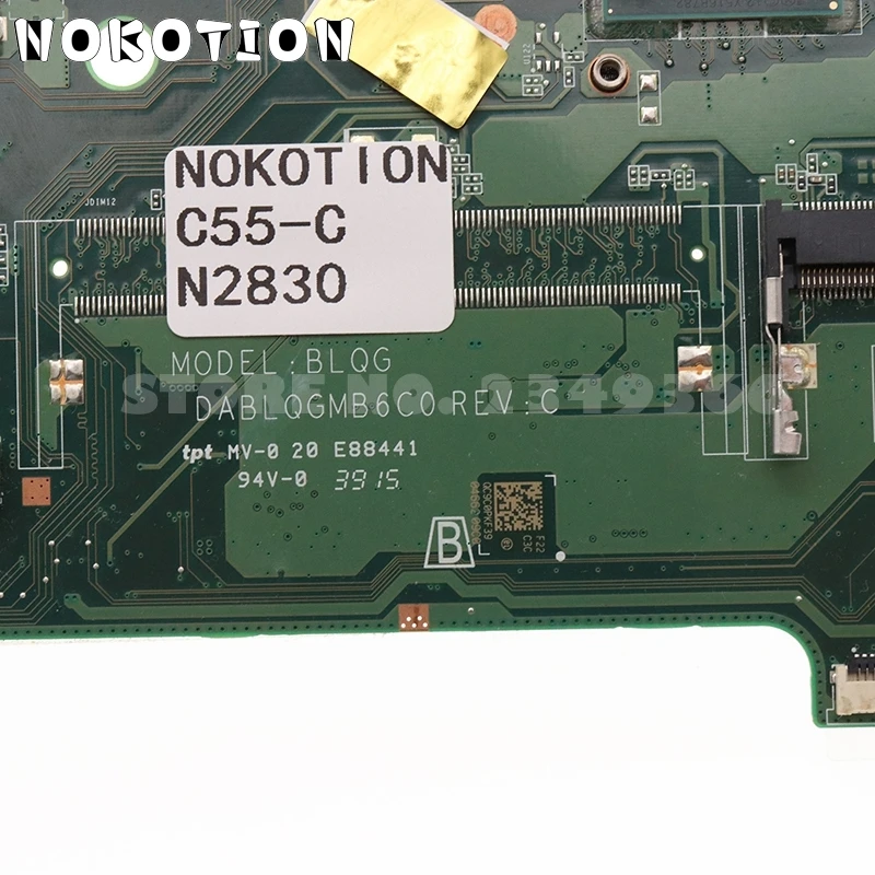 NOKOTION A000395890 DABLQGMB6C0 ГЛАВНАЯ ПЛАТА ДЛЯ TOSHIBA Satellite C55 C55-C Материнская плата ноутбука N2830