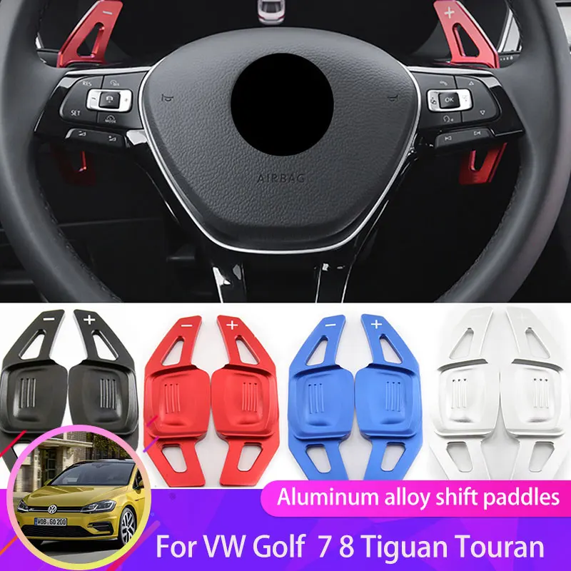 

For Volkswagen VW Golf 7 8 MK7 MK8 Tiguan Passat CC Touran Atlas 2018~2022 Car Steering Wheel Shift Paddle DSG Shifter Extension