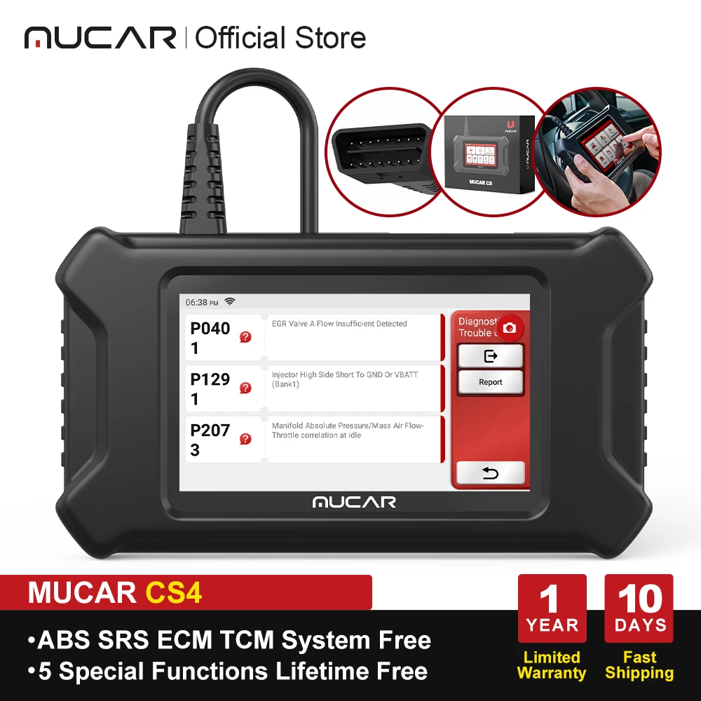 

MUCAR CS4 Diagnostics Obd2 Scanner For Auto Lifetime Free 5 Resets Car Diagnostic Tools Wifi Bluetooth Obd 2 Tester