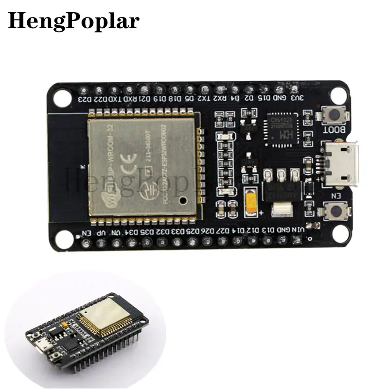 

ESP-Wroom-32 CH9102X Development Board WiFi Wireless Bluetooth Antenna Module For Arduino 2.4GHz Dual Core ESP32S ESP32