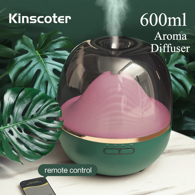 620ml Electric Aroma Diffuser Aromatherapy Essential Oil Diffuser Air Humidifier With Remote Control Automatic Safety Power Off