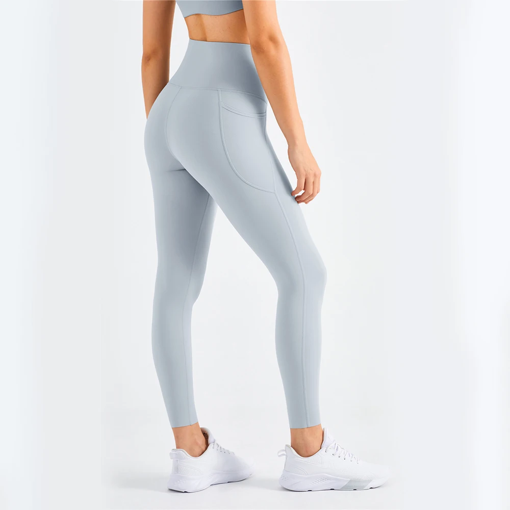 Vnazvnasi Yoga Pants With Pocket High Waist Butt Lift Leggings Elastic Training Workout Sport Leggings Traceless Yoga Leggings