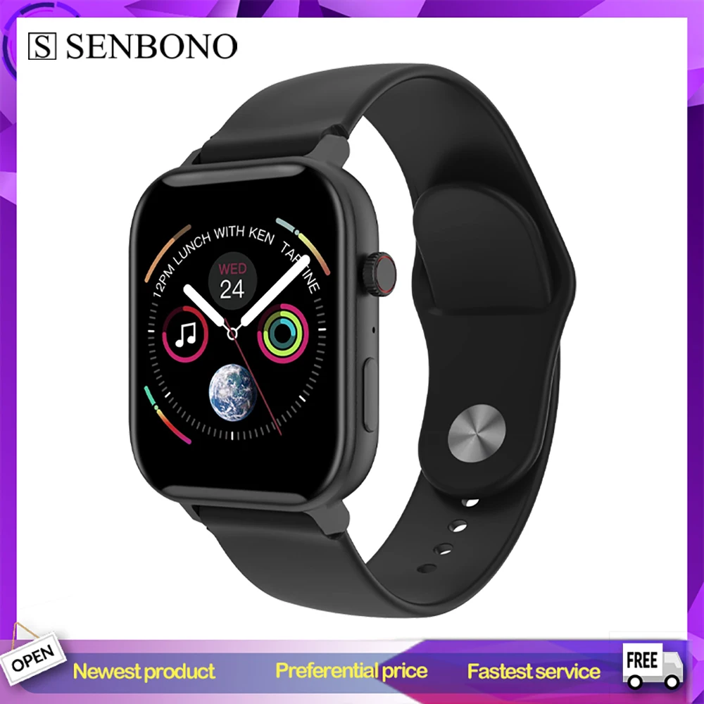 

Смарт-часы SENBONO мужские с Bluetooth, водостойкие, IP67