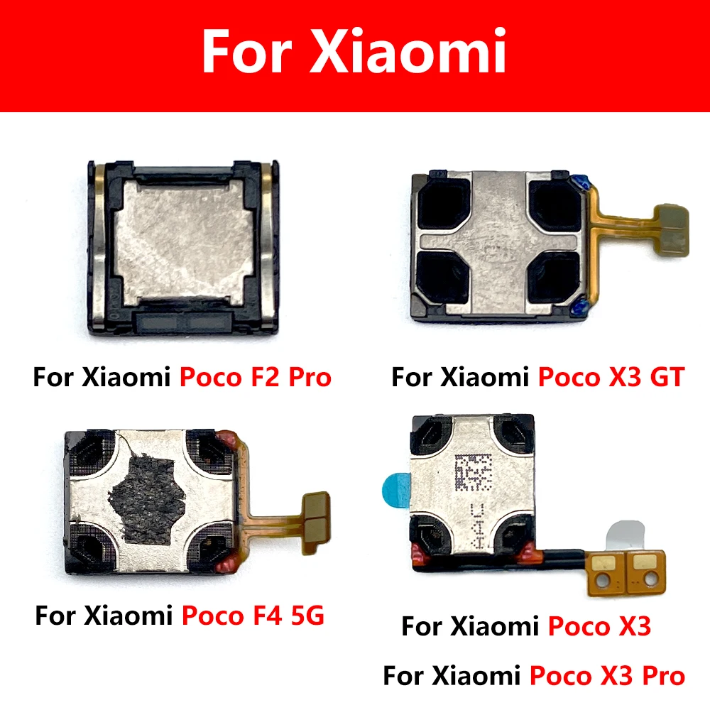 10 Pcs Earpiece Top Ear Speaker For Xiaomi Poco F2 Pro F3 F4 5G M3 Pro X3 X4 Pro 5G Earphone Receiver