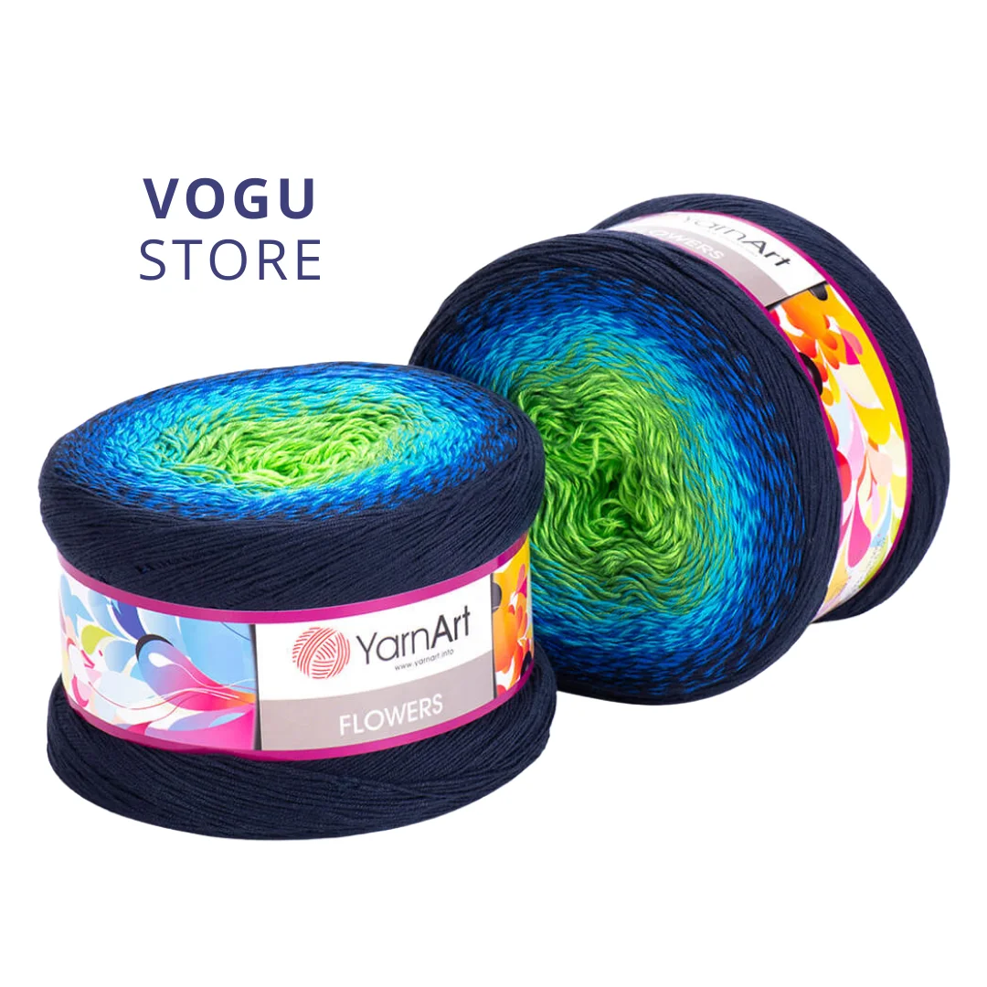 

Yarnart Flowers Cake Yarn for Knitting 250 Gr 1000 M Summer Winter Crochet DIY Knitwear Shawl Skirt Sweater Cardigan Vest Poncho