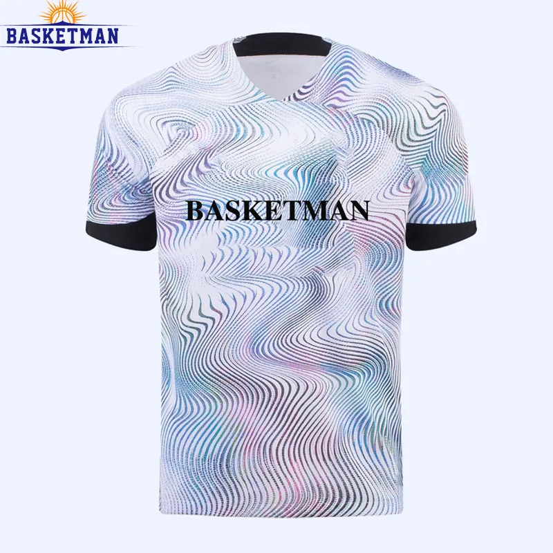 

BASKETMAN Soccer Jerseys For Men Customizable Sponsor Printed Short Sleeves Football Shirts Quickly Dry Training Tracksuits Male