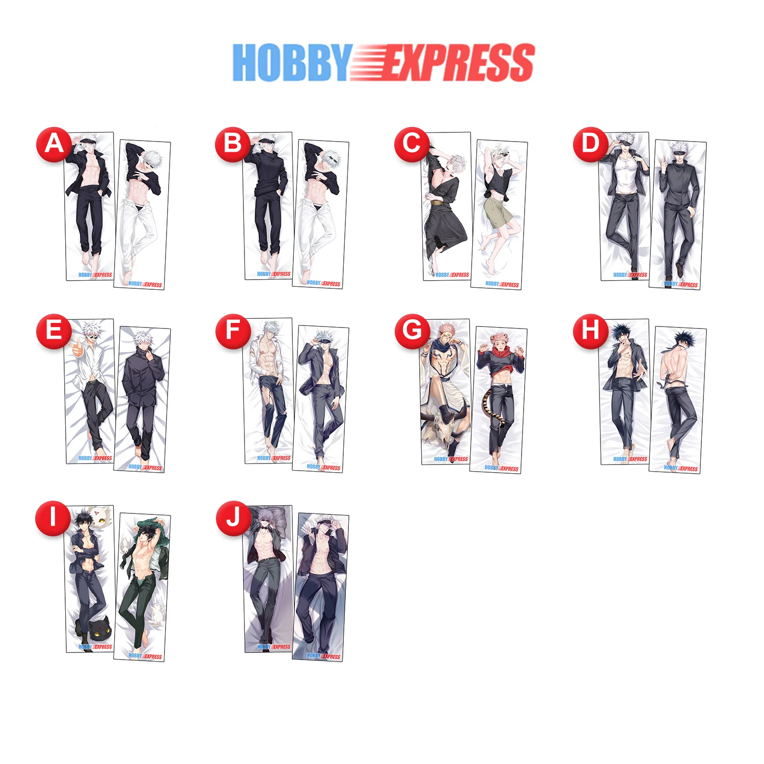 Hobby Express Anime Dakimakura Japanese Otaku Waifu Life Size Hugging Body Pillow Cover Case Gojo Satoru Jujutsu Kaisen |