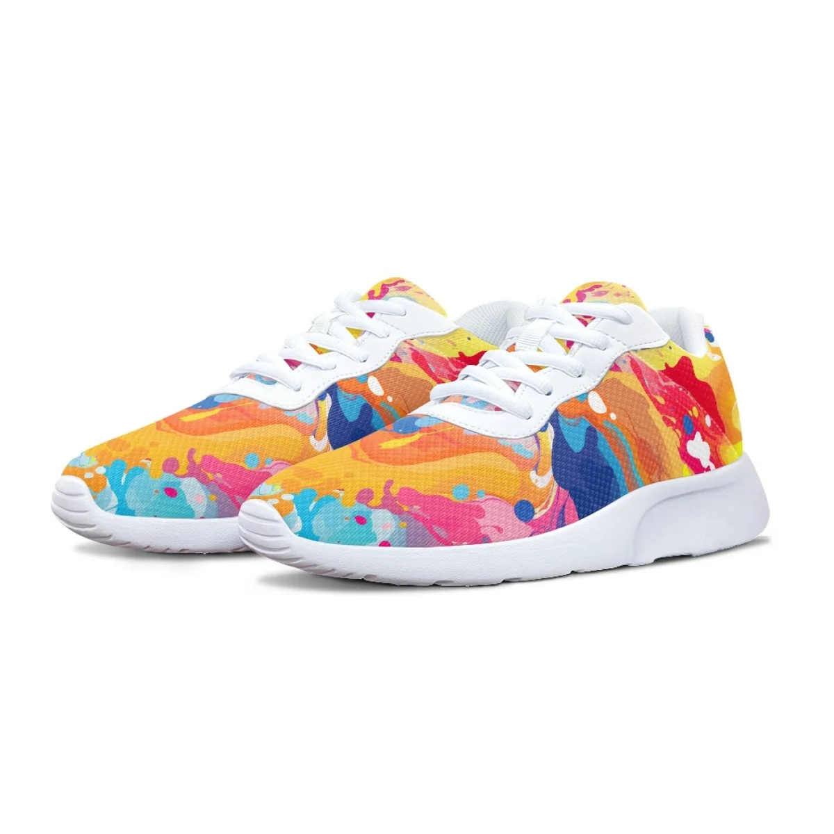 Женские модные повседневные прочные кроссовки Splash Ink с принтом удобные на