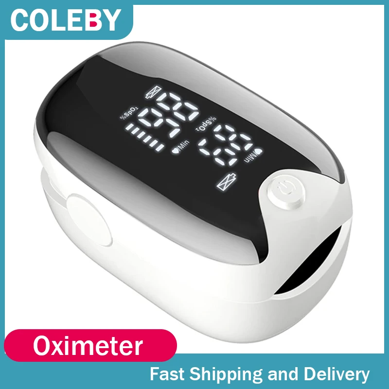 

Fingertip Pulse Oximeter Compact Digital Reading LED Display Finger Blood Pulse Blood Oxygen Saturation Monitor Meter