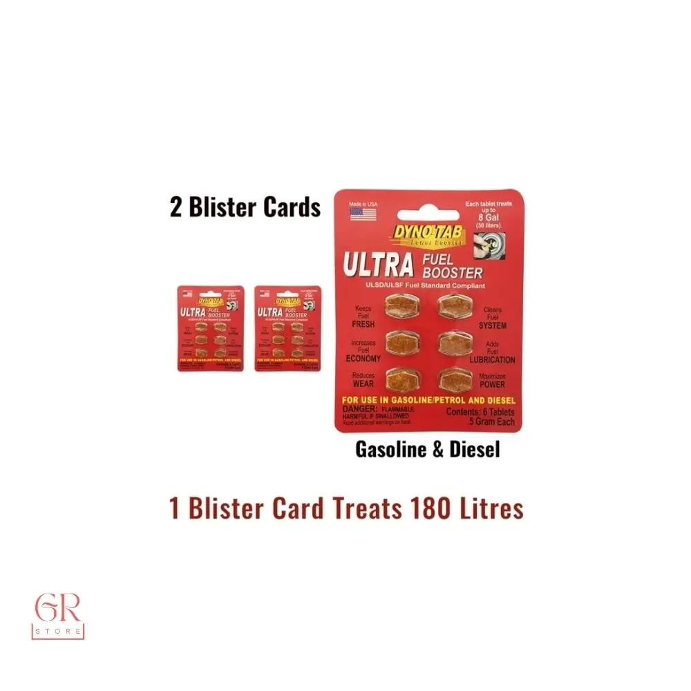 Dyno Tab Ultra Fuel Octano Booster Benzina E Diesel Carbon And System Cleaner Dynotab Trattamento Carburante Risparmio Economico