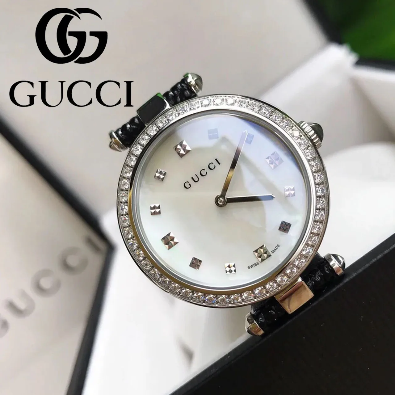 Бренд часов в стиле GUCCI изысканные и компактные маленькие золотые часы из