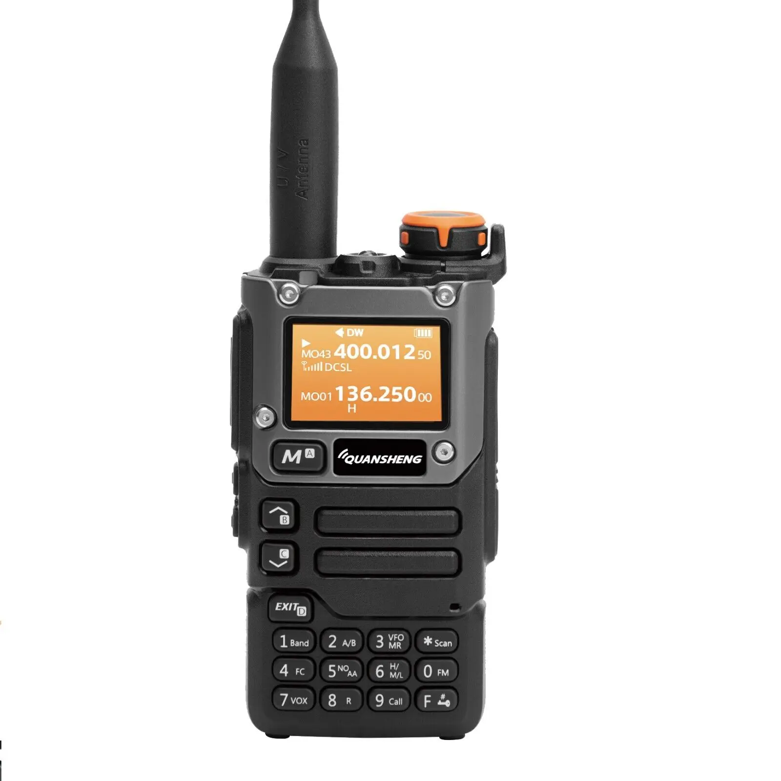 Фото Рация Quansheng UV-K6 5 Вт с поддержкой авиационного диапазона, зарядкой Type-C, UHF/VHF, DTMF, FM, 50-600 МГц, NOAA, беспроводная, двухсторонняя связь №1