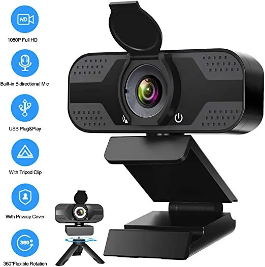 

Веб-камера HD1080P с USB, HD-камера для видеоконференций в реальном времени, со встроенным микрофоном, без драйвера