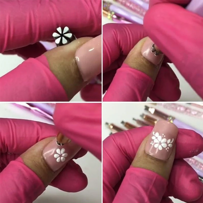 30-й набор ручек для дизайна ногтей штамп инструменты расчесывания женщин и