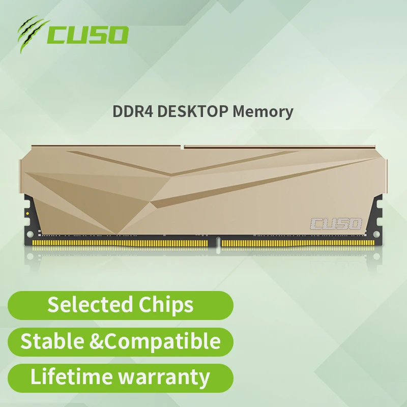 Оперативная память CUSO DDR4 8 Гбит/с, 16 ГБ, 3200 МГц, 3600 МГц