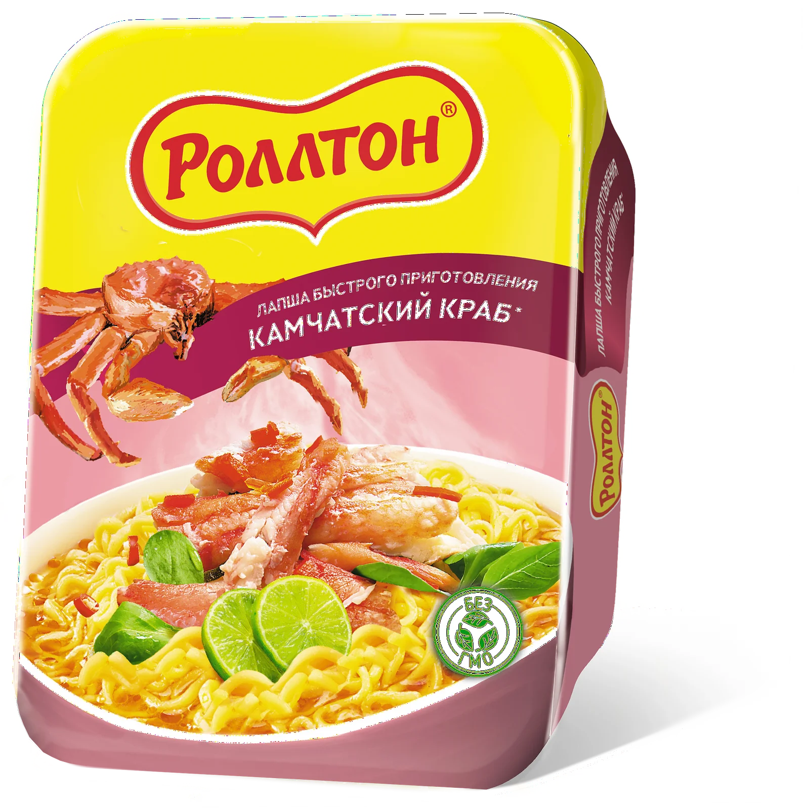 Лапша Роллтон камчатский краб лоток 90г