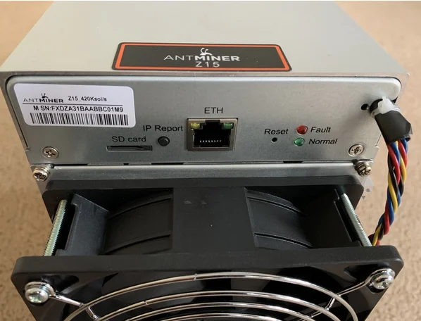 НОВИНКА! В НАЛИЧИИ Bitmain Antminer Z15 420K Sols Asic Miner 1510w Zcash ZEC Equihash с блоком питания APW7 (art.: 3920dbb48bed4) - 3920dbb48bed4