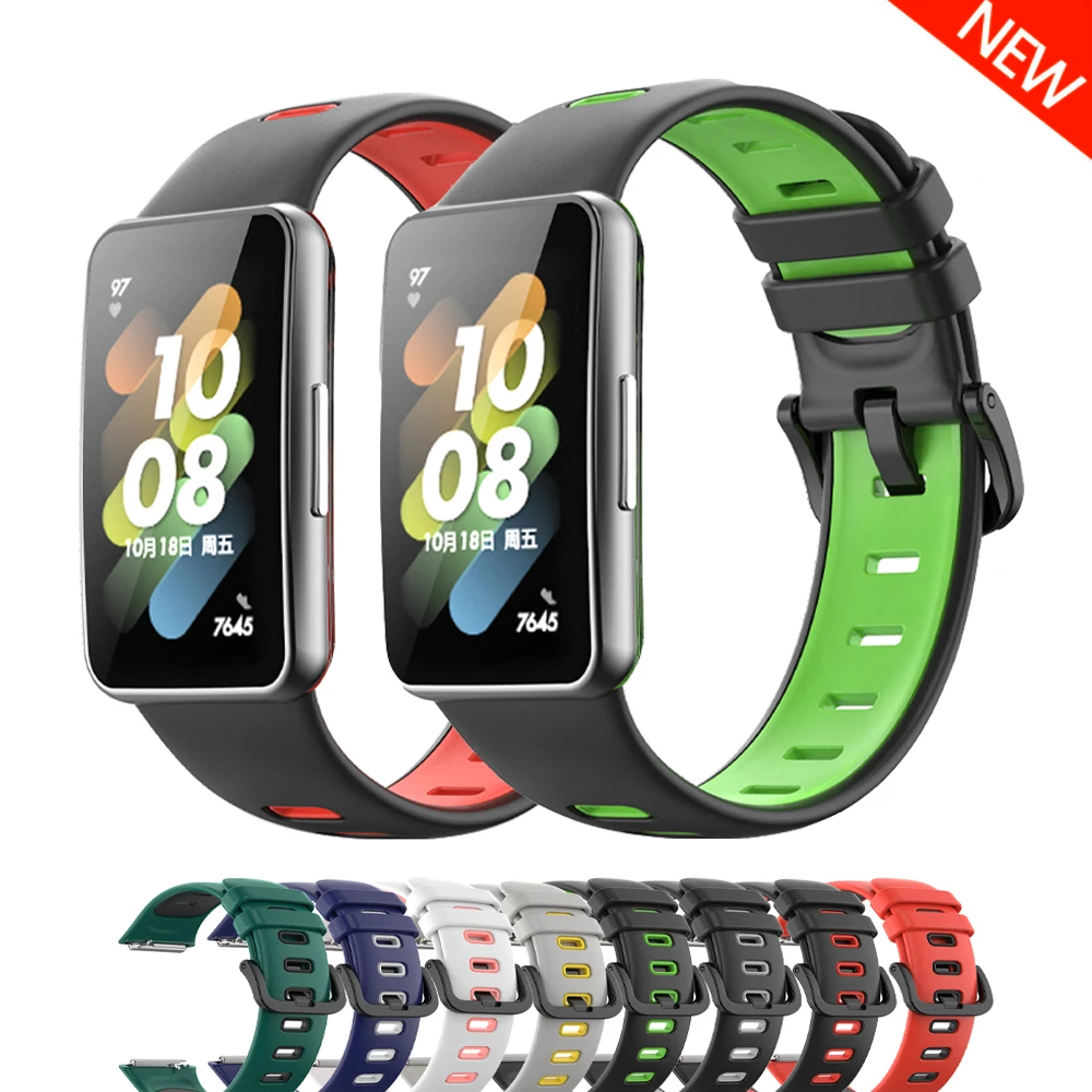 

Silicone Strap For Huawei Watch Band 7 Accessories Smart Replacement Wristband correa bracelet for Huawei Band 7 watchband