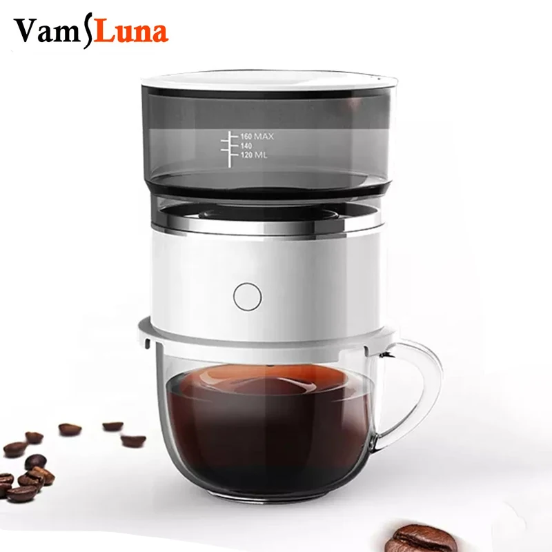 Automatic Mini Espresso Coffee Machine 160ml Wireless Coffee Grinding Machine For Travelling Outdoor Car