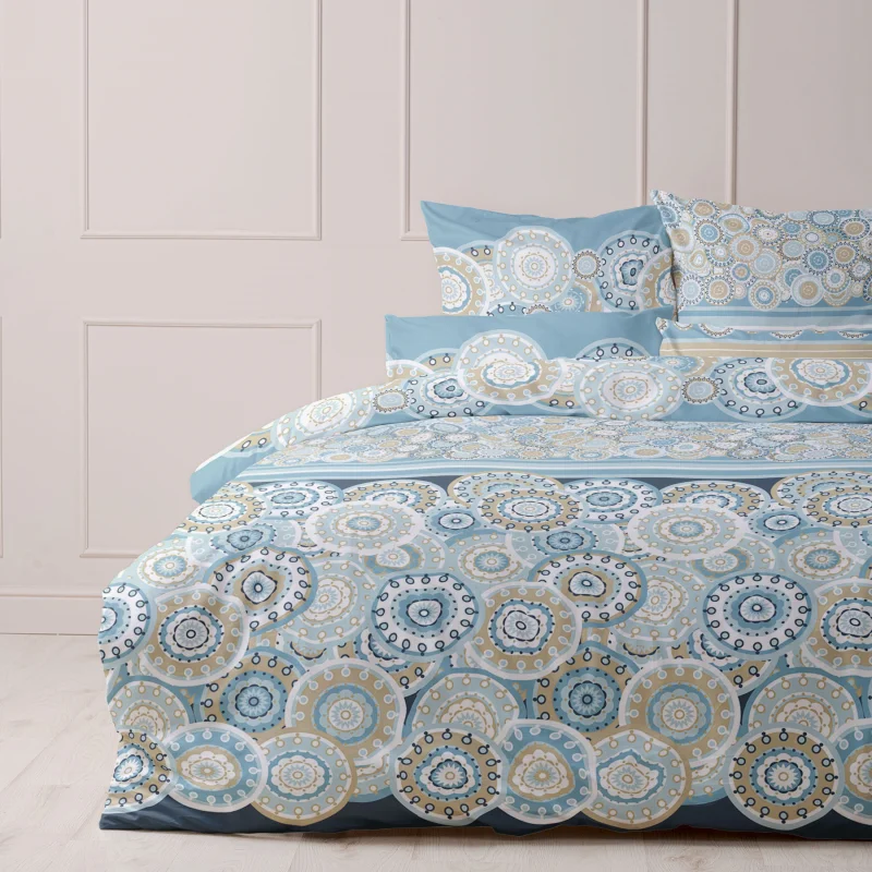 КПБ Бязь Постельное белье из Шуйской бязи - Тарелочки 20520-1 Размер: 2 спальное с