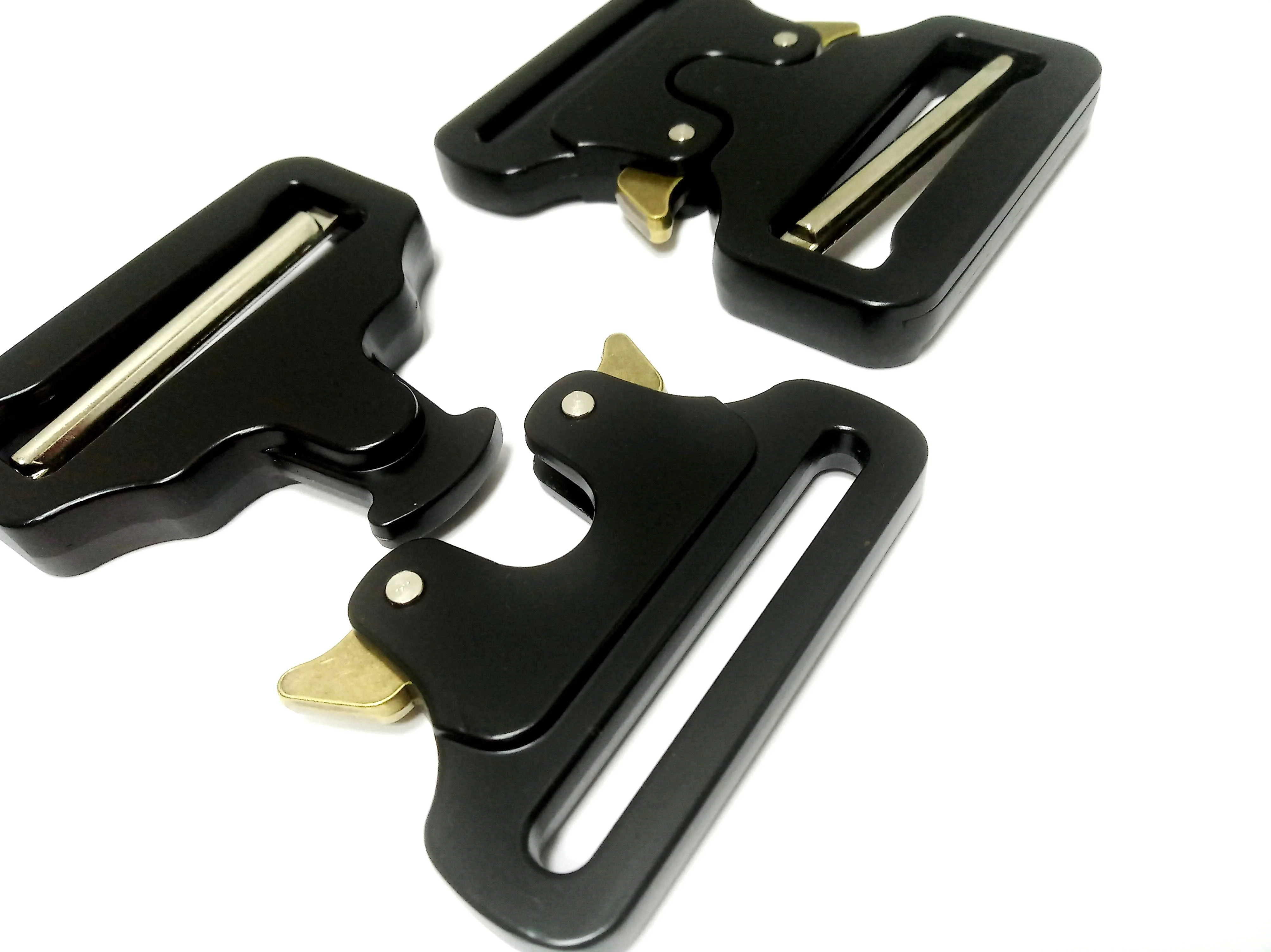 Застежка пряжка &quotКобра&quot металлическая под ленту 50 мм 1 штука разных