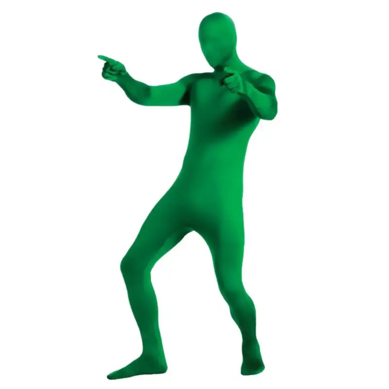 Черный Костюм Зентай Унисекс Из Спандекса Для Всего Тела Мужчин И Женщин