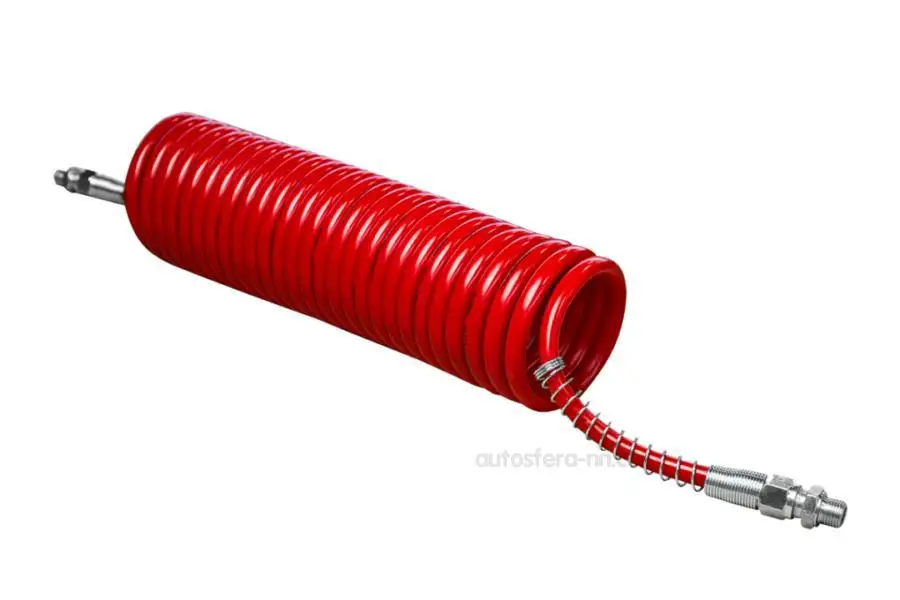 SORL 37310000005 Шланг тормозной КАМАЗ прицепа красный спираль 26 витков двухслойный L45м