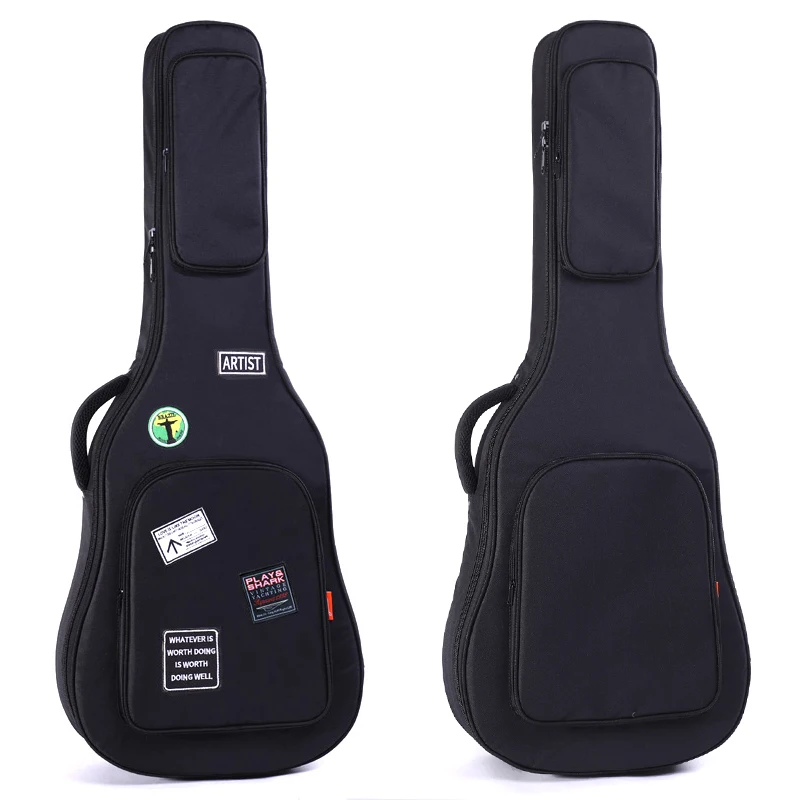 

36/41 Inch Guitar Case 6/12 MM Cotton Double Straps Padded Guitar Backpack 900D Waterproof Oxford Fabric Acoustic Guitar Bag