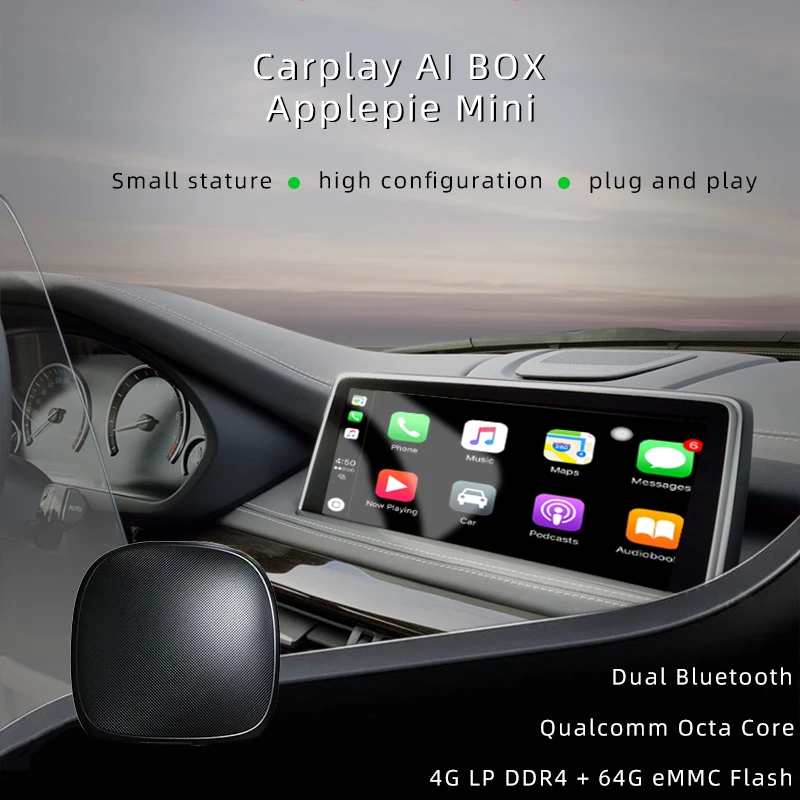 

Apple Car Play Wireless Android Auto USB Dongle Adapter Activator Streaming Ai Box CarPlay for Car Radio Mirrorlink Peugeot VW