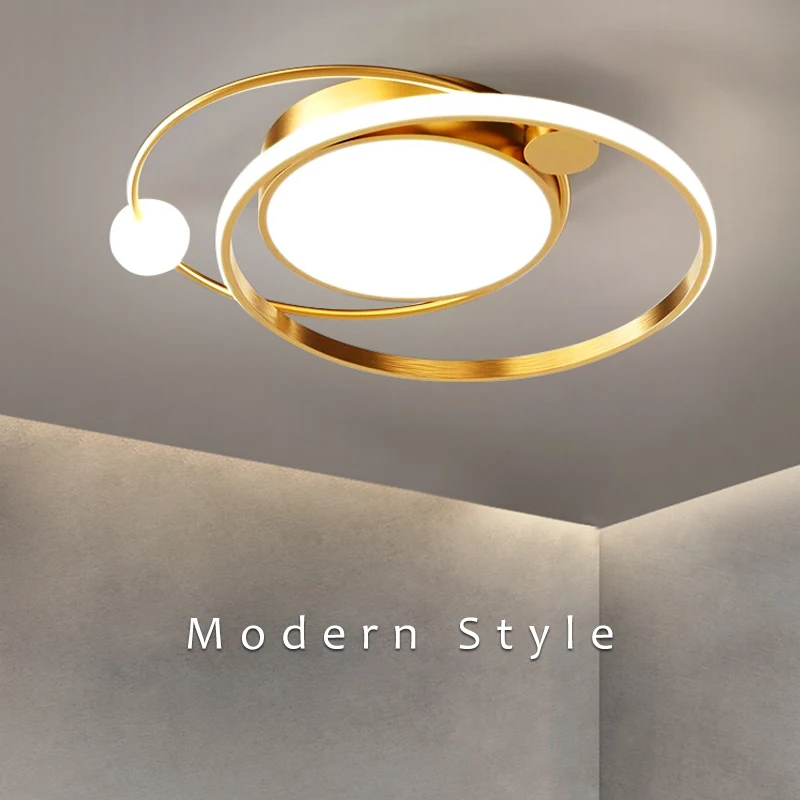 Современная светодиодная потолочная лампа простой круглый - Цена: 95.68