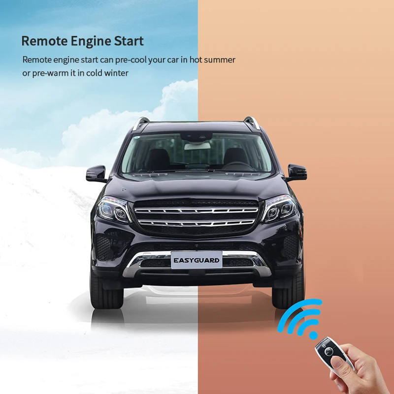 Фото Автосигнализация EASYGUARD Plug & Play для Mercedes-Benz ML W166 (2013-2015), GL X166 (2013-2015), GLS X166 (2016-2018), GLA X156 (2012-2018) с дистанционным запуском PKE №4