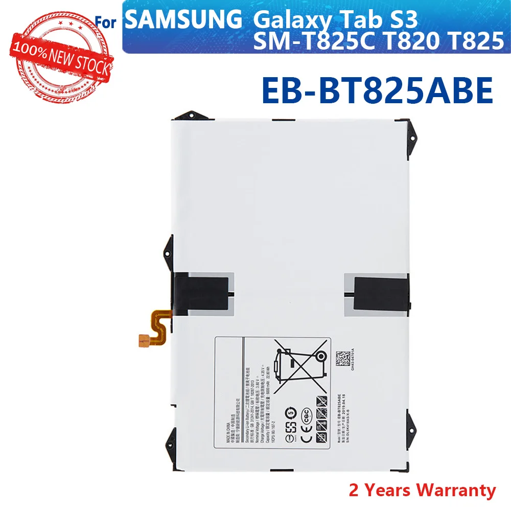 

Original EB-BT825ABE Tablet Replacement Battery For Samsung Galaxy Tab S3 9.7 inch SM-T825C T820 T825 Tab S3 6000mAh Batteriia