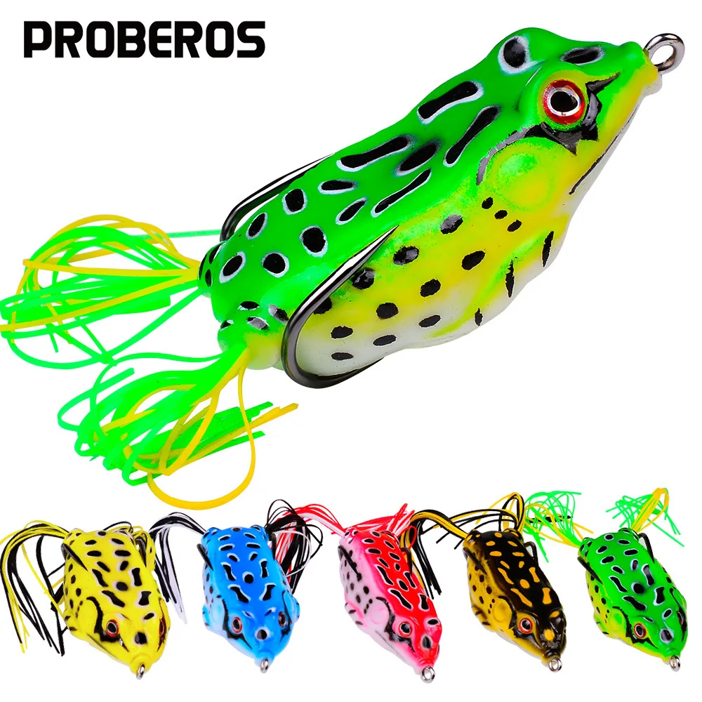 

Frog Lure Hose Bait 5pc 5G 8.5G 13G 17.5G Plastic Fishing Lures with Hooks Topwater Ray Frog Artificial 3D Eyes