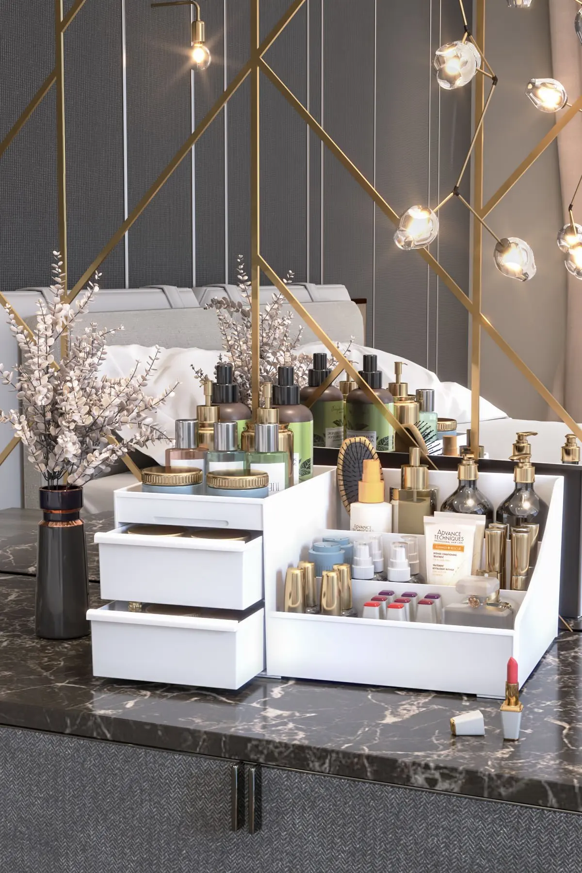 

Контейнер для хранения косметики большой емкости