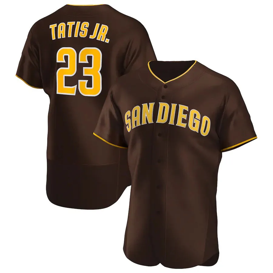 

Baseball Jersey Men's San Diego Padres Fernando Tatís Jr. Brown Road Authentic Player Jersey T-shirt Tops Men's Clothing