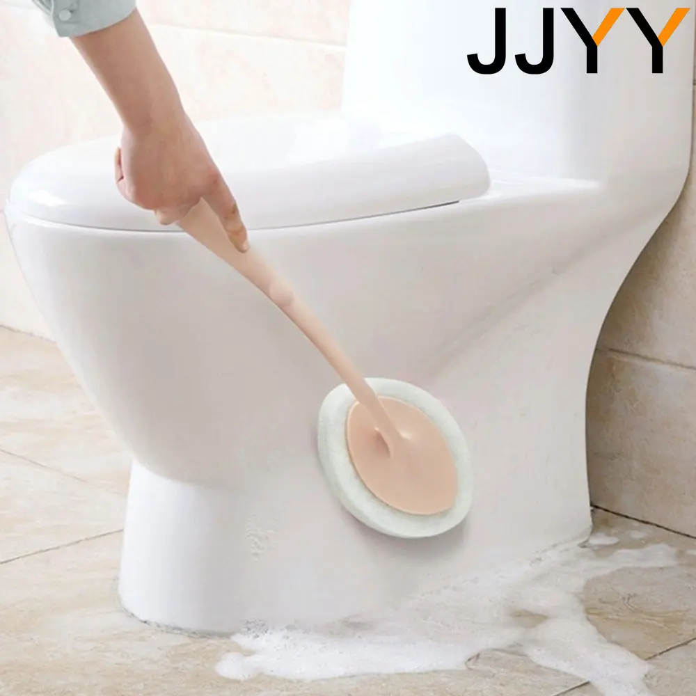 

JJYY портативная щетка для унитаза, многофункциональная губка с длинной ручкой, чистящая щетка для ванной комнаты Stonego