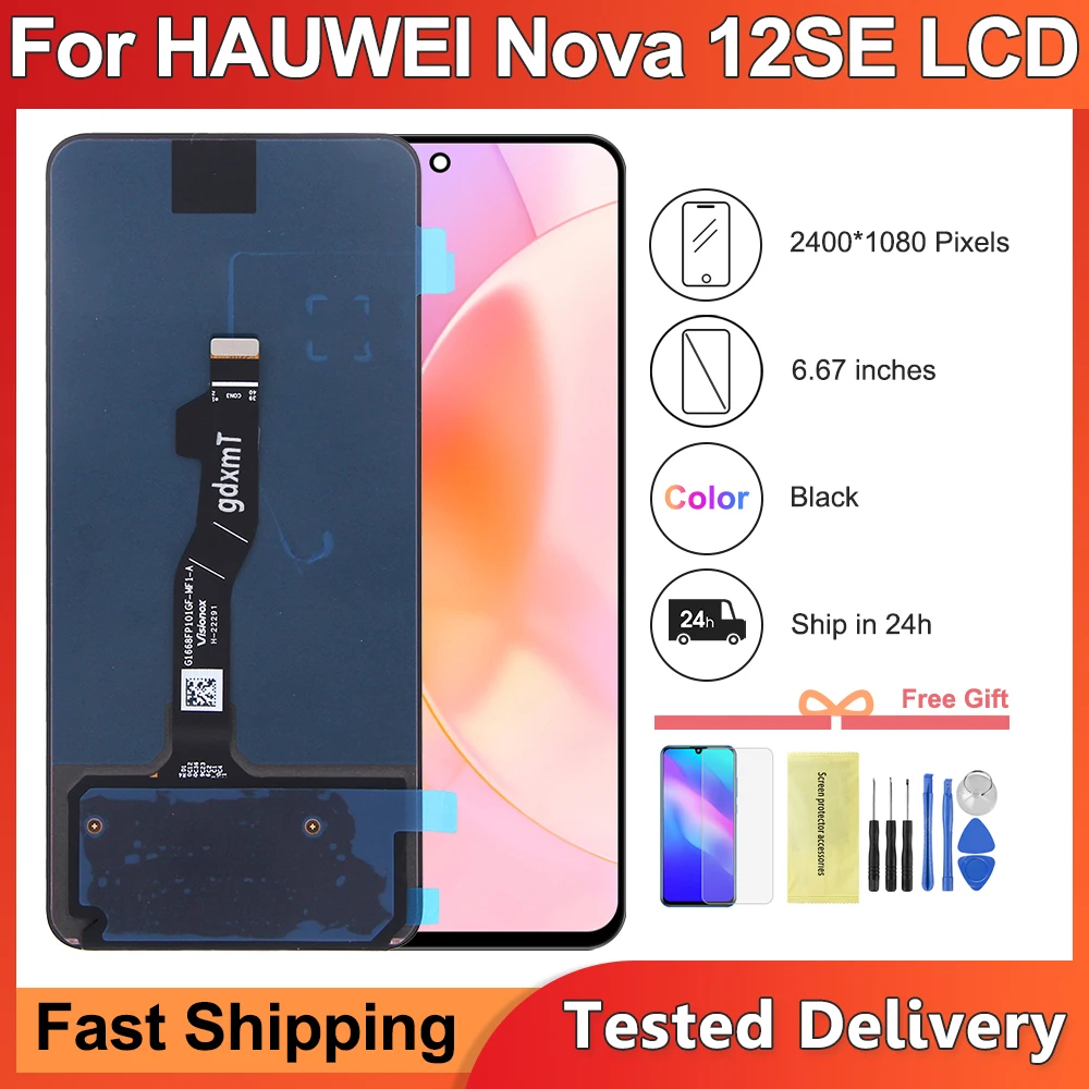 Замена дисплея Testad Nova12SE 6 67 дюйма для Huawei Nova 12 SE ЖК-дисплей BNE-LX1 дигитайзер