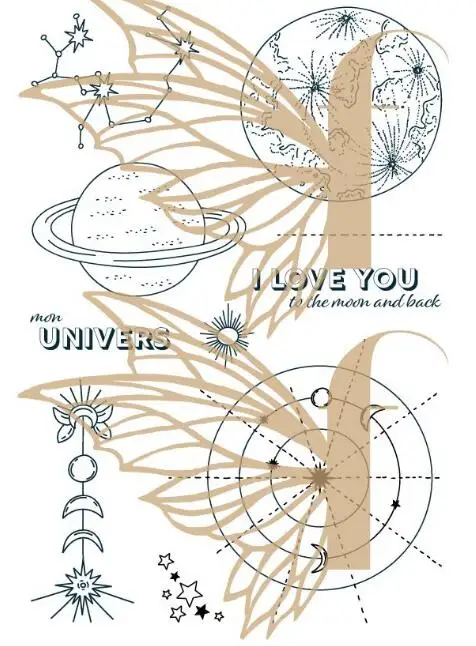 Новый Французский прозрачный штамп для скрапбукинга сделай сам/декоративные