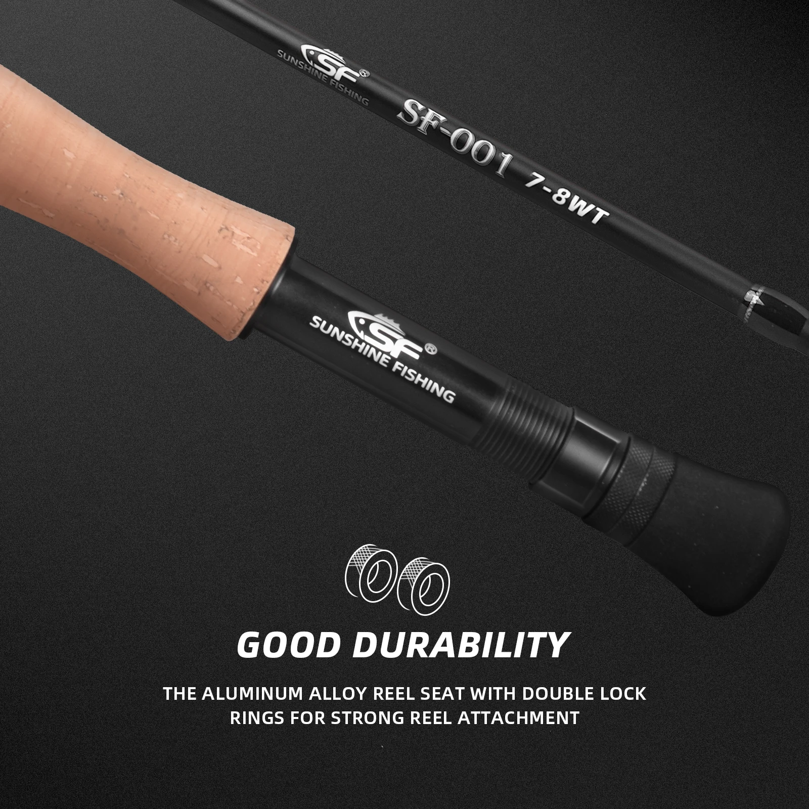 SF Fly Fishing Rod with Straight Rod Bag 4 Piece 7.6FT 9FT 3/4/5/6/7/8wt Matt Black Trout Fly Rod IM7 Carbon Fiber for beginners enlarge