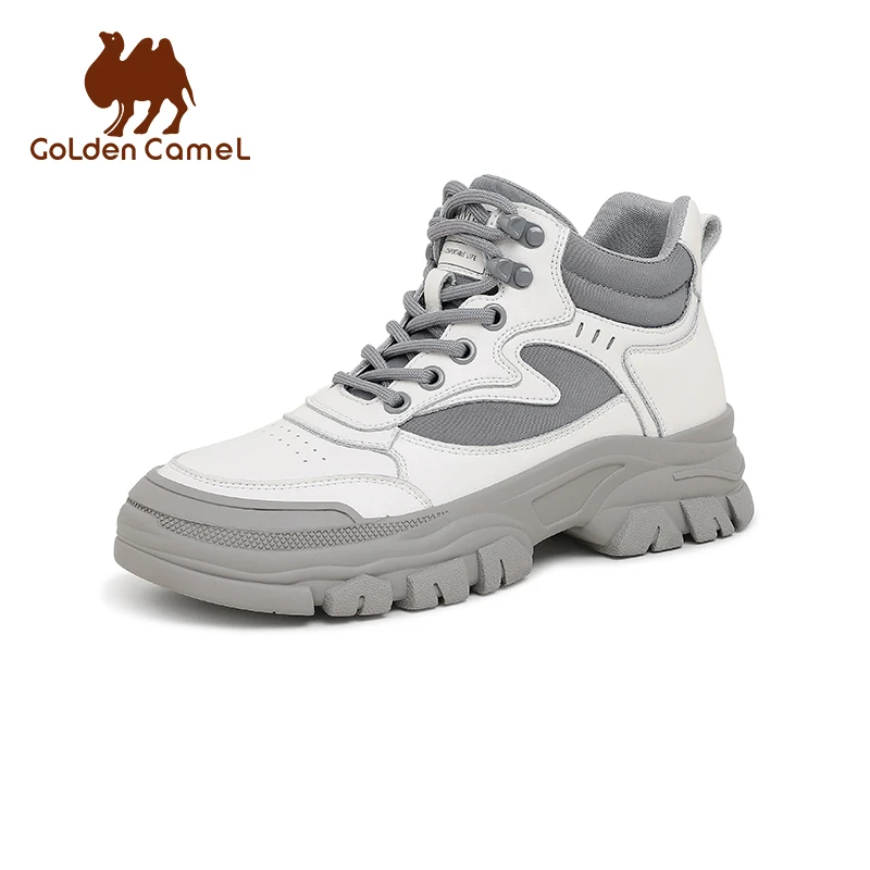 

Golden Camel Women's Shoes Woman Winter Boots 2022 New Thick -bottom High Top Ankle Boots Female British Style Shoes for Women
