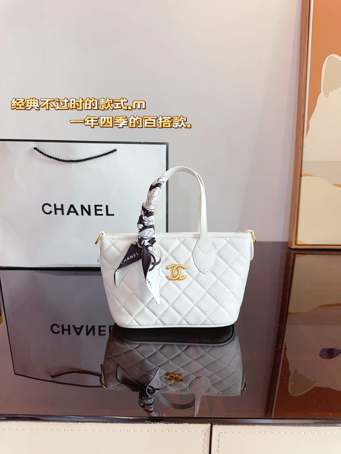 Сумки на плечо Chanel Женская новая сумка высокое качество через Кожаная мода