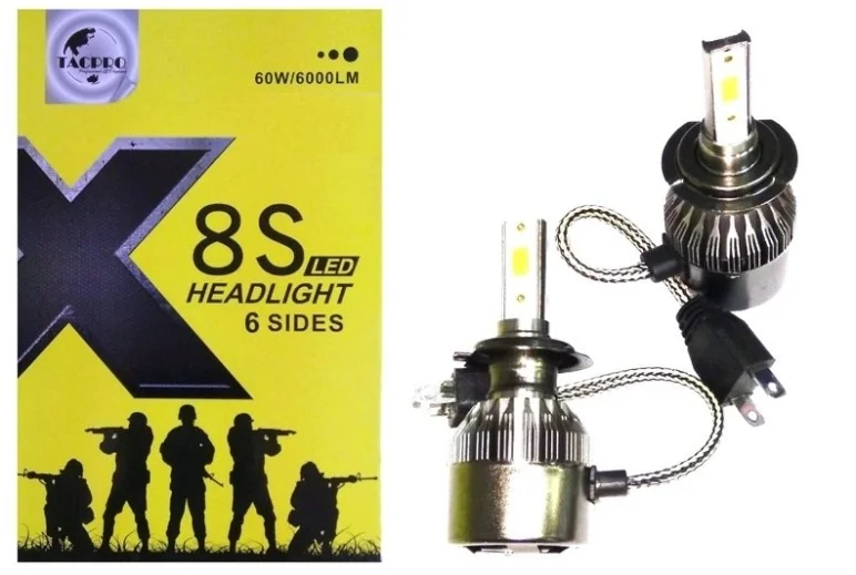 Лампа HB4 (9006) 12V CREE 60W/6000LM 6000К (со встр. вентилятором) (TACPRO)