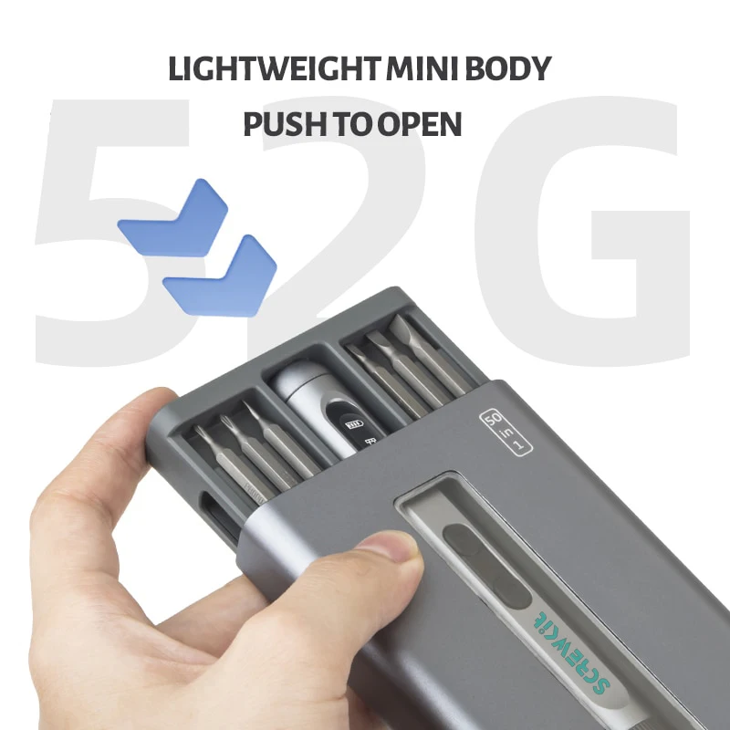 

ScrewKit Precision Electric Screwdriver Torque Adjustable Set Kit Silent Durable Type C Fast Charging Screwdriver Repair Tool