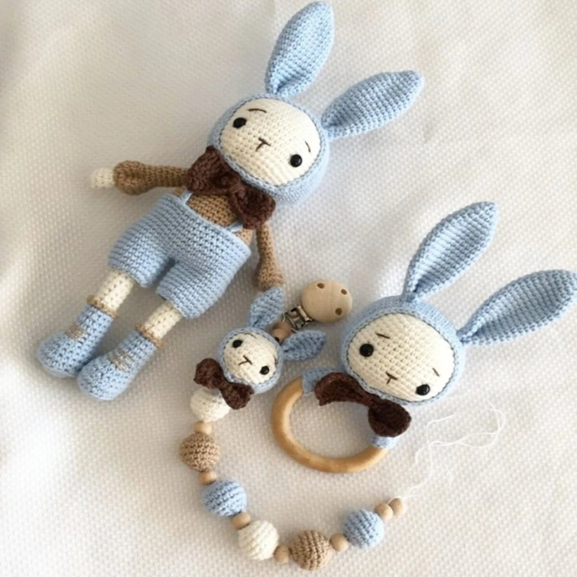

Amigurumi CuteRabbit Органическая вязаная игрушка моющиеся куклы ручной работы новорожденный спутник для сна милый ребенок для продажи