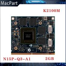 Quadro K2100M 2GB DDR5 VGA 비디오 카드 N15P-Q3-A1 그래픽 카드 X 브래킷 iMac A1311 2010 2011 A1312 2009 2010 2011 년