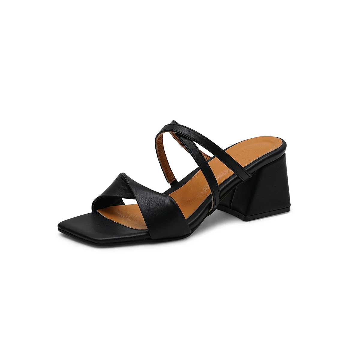 

Mio Gusto Brand SARA, Black Blue White Colors, 6Cm Heel with platform, High Quality Mules, Women's Summer Sandals Shoes